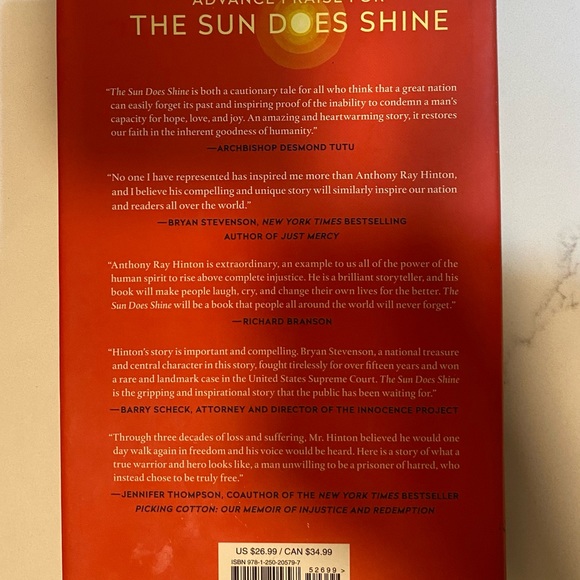 HardCover The Sun Does Shine Anthony Ray Hinton OPRAH’S Book Club 2018 - Picture 3 of 7